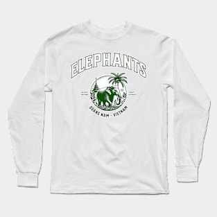 The mighty elephants from Quan Nam, in Vietnam Long Sleeve T-Shirt